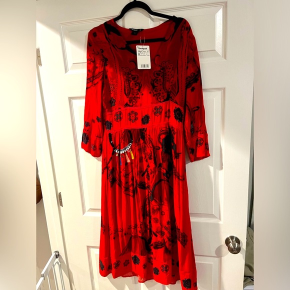 Desigual Dresses & Skirts - Desigual Red Dress